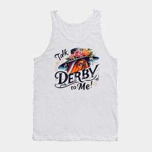 Funny Horse Derby Party Blue Tank Top